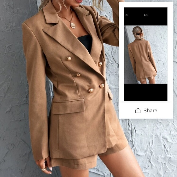 Blazer and Shorts Set - Picture 3 of 3